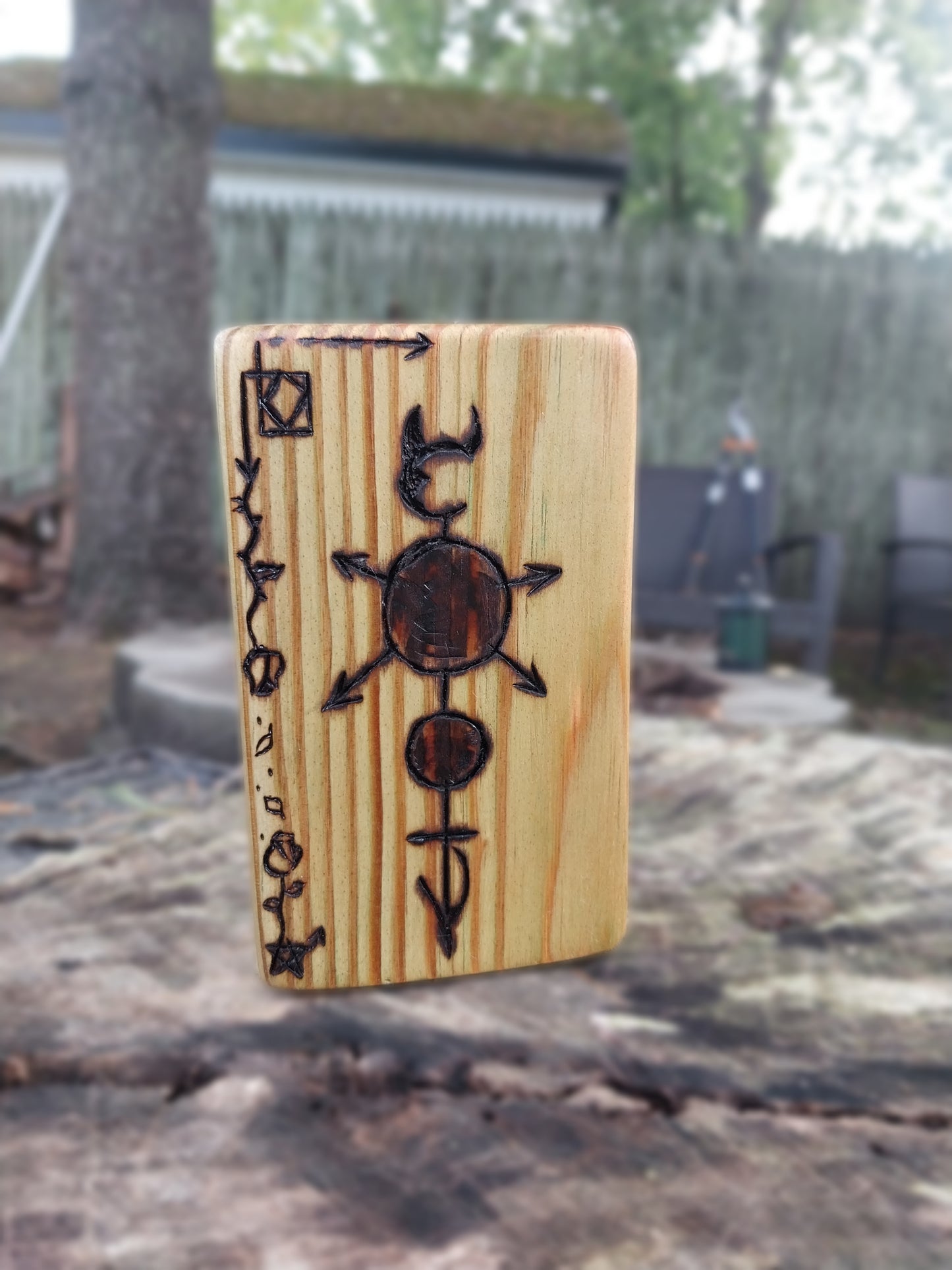 Dark Lunar Spirit Altar Glyph/ Altar Plaque