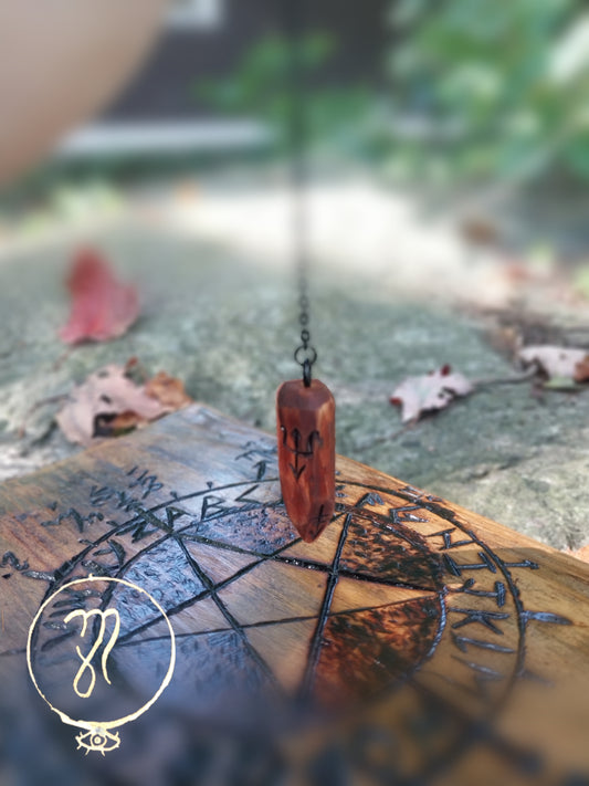 Psychic Power, Small Wooden Decorative Pendulum