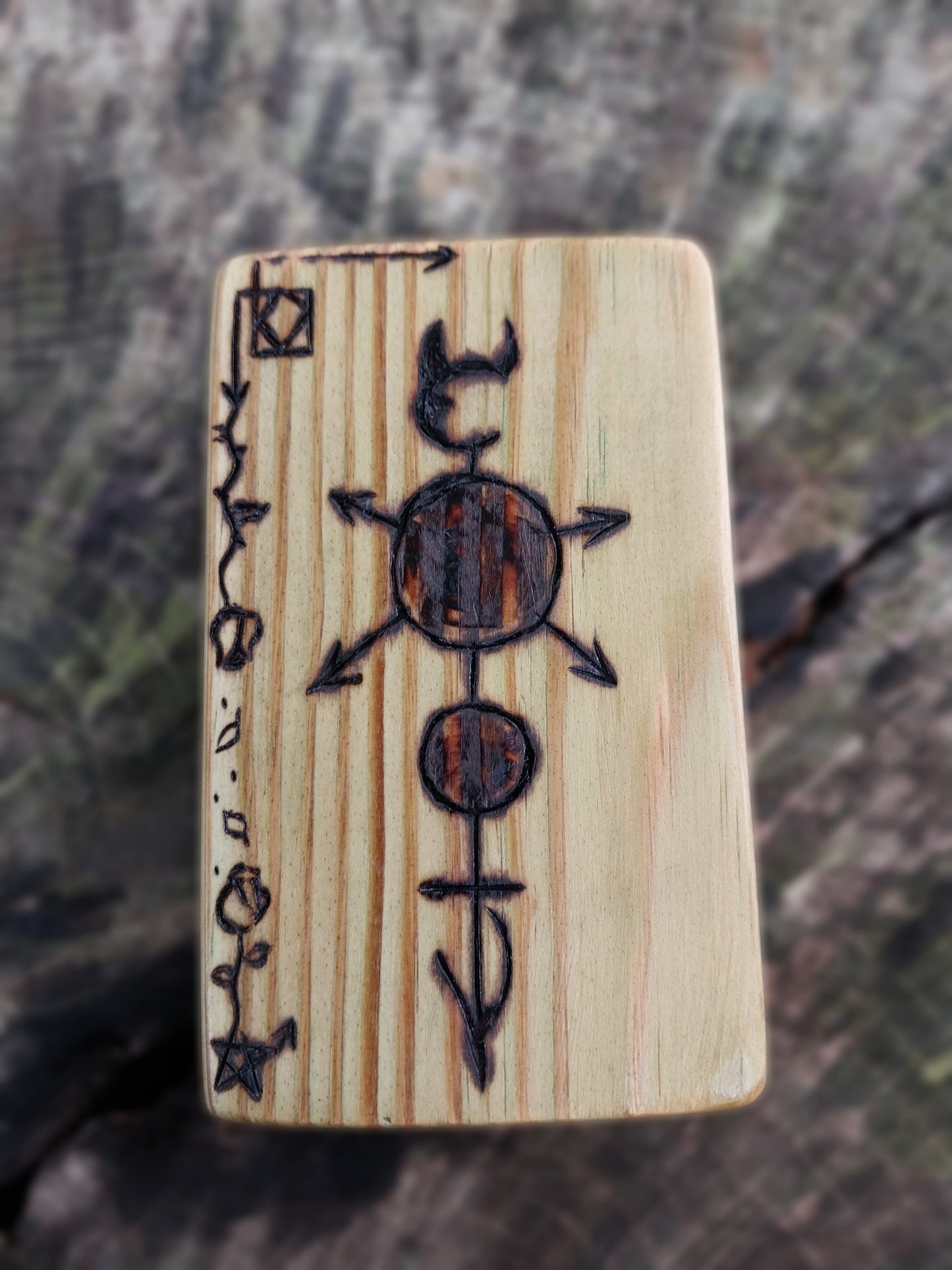 Dark Lunar Spirit Altar Glyph/ Altar Plaque