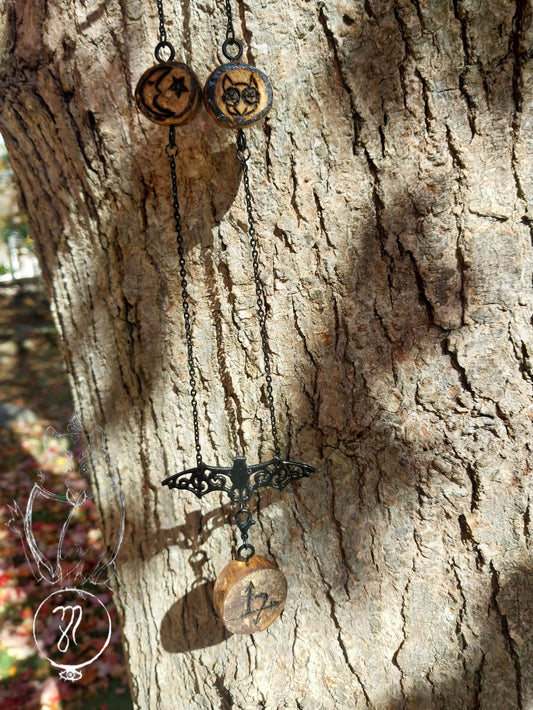 Lilith Charm Necklace, With Detachable Lilith Charm