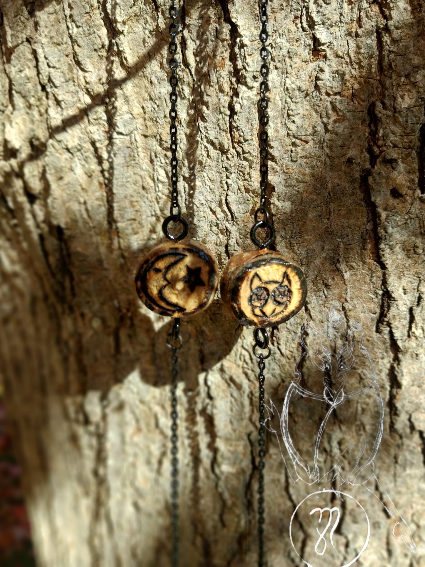 Lilith Charm Necklace, With Detachable Lilith Charm