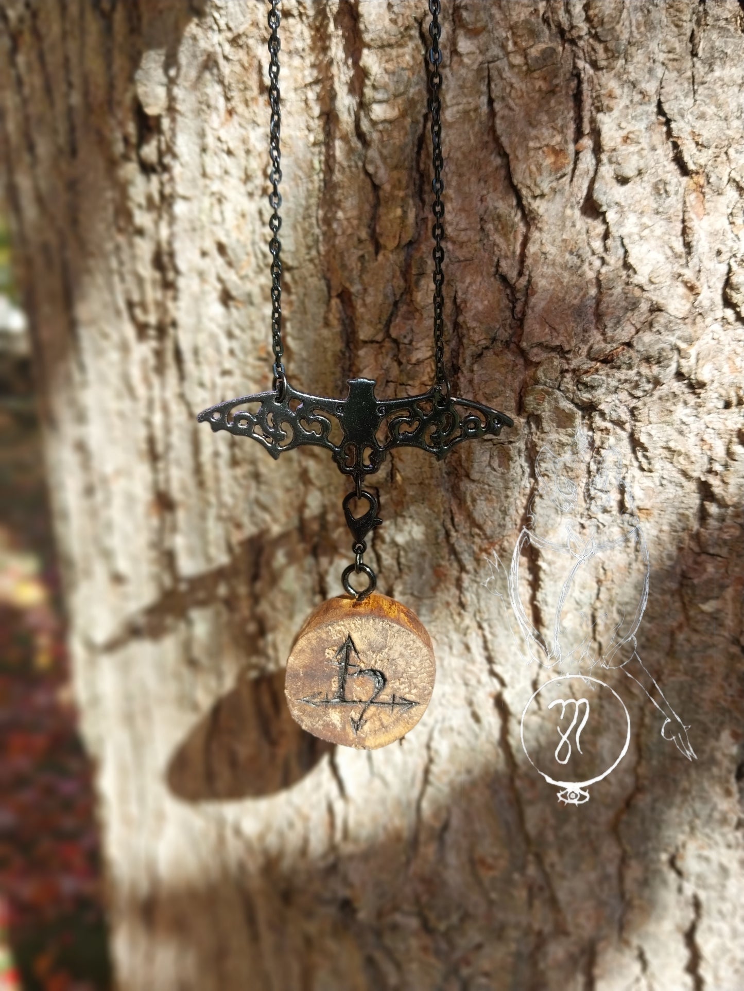 Lilith Charm Necklace, With Detachable Lilith Charm