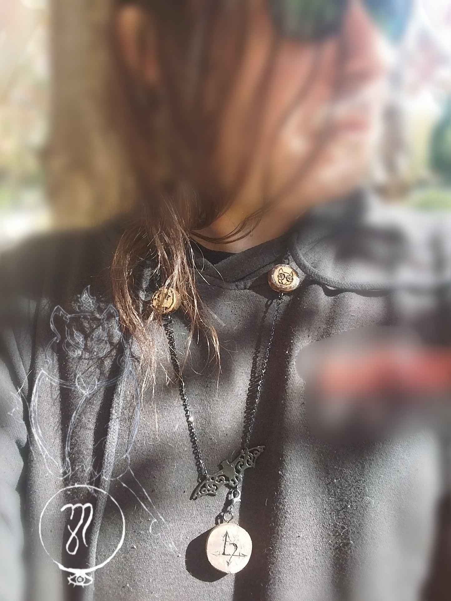 Lilith Charm Necklace, With Detachable Lilith Charm