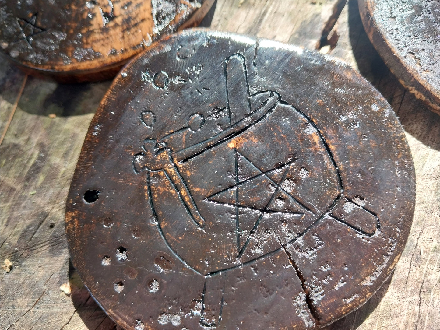 Dark Mode Whismigoth Halloween/Samhain Coasters