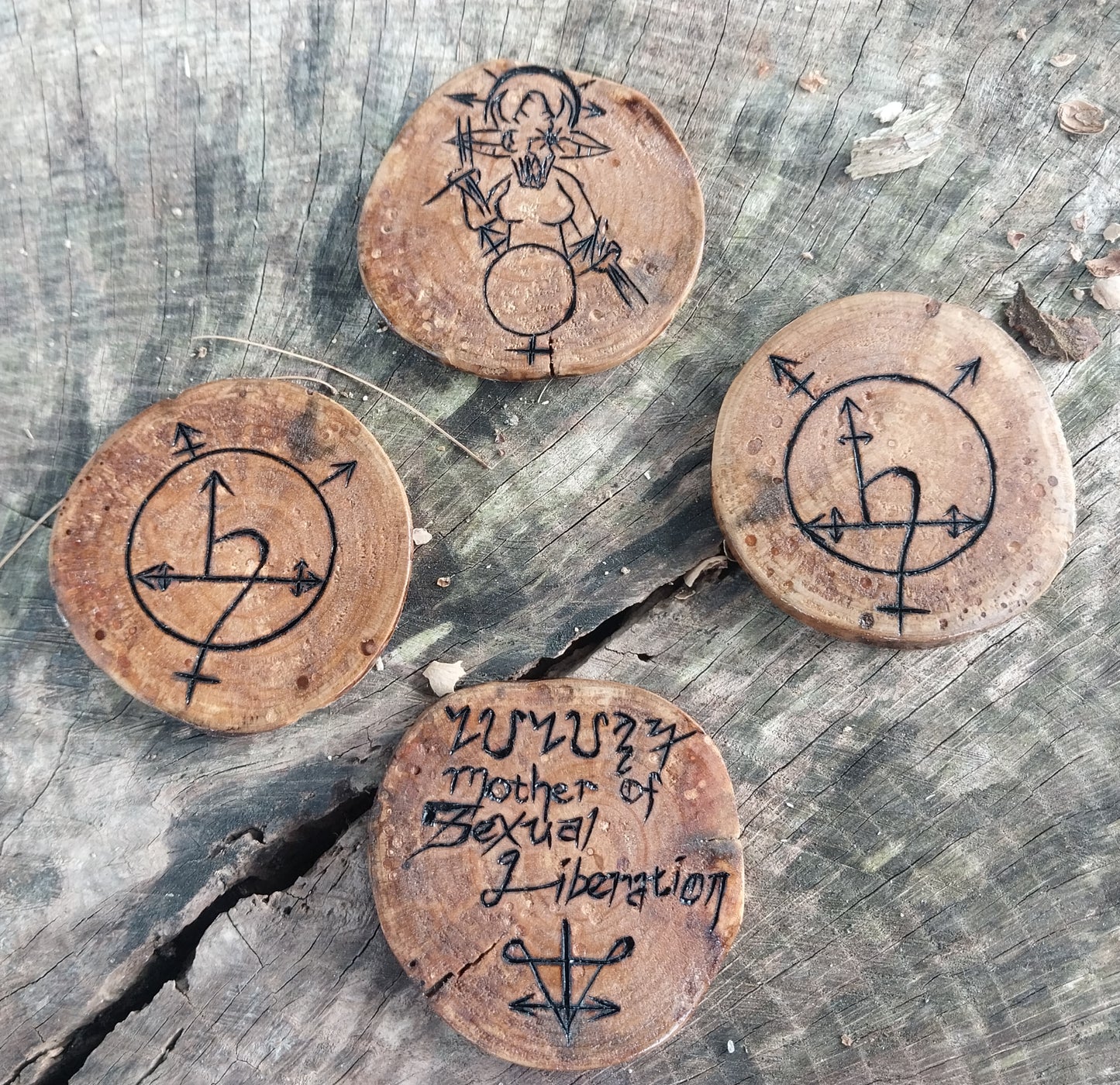 Lilith, Mother of Sexual Liberation Coaster set